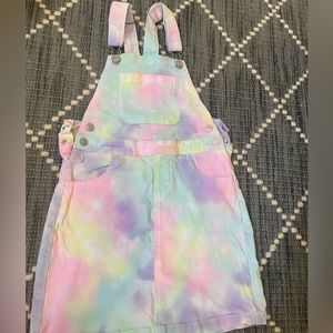 Tie dye overalls